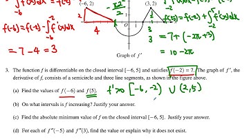 AP Calculus AB FRQ 2017 #3