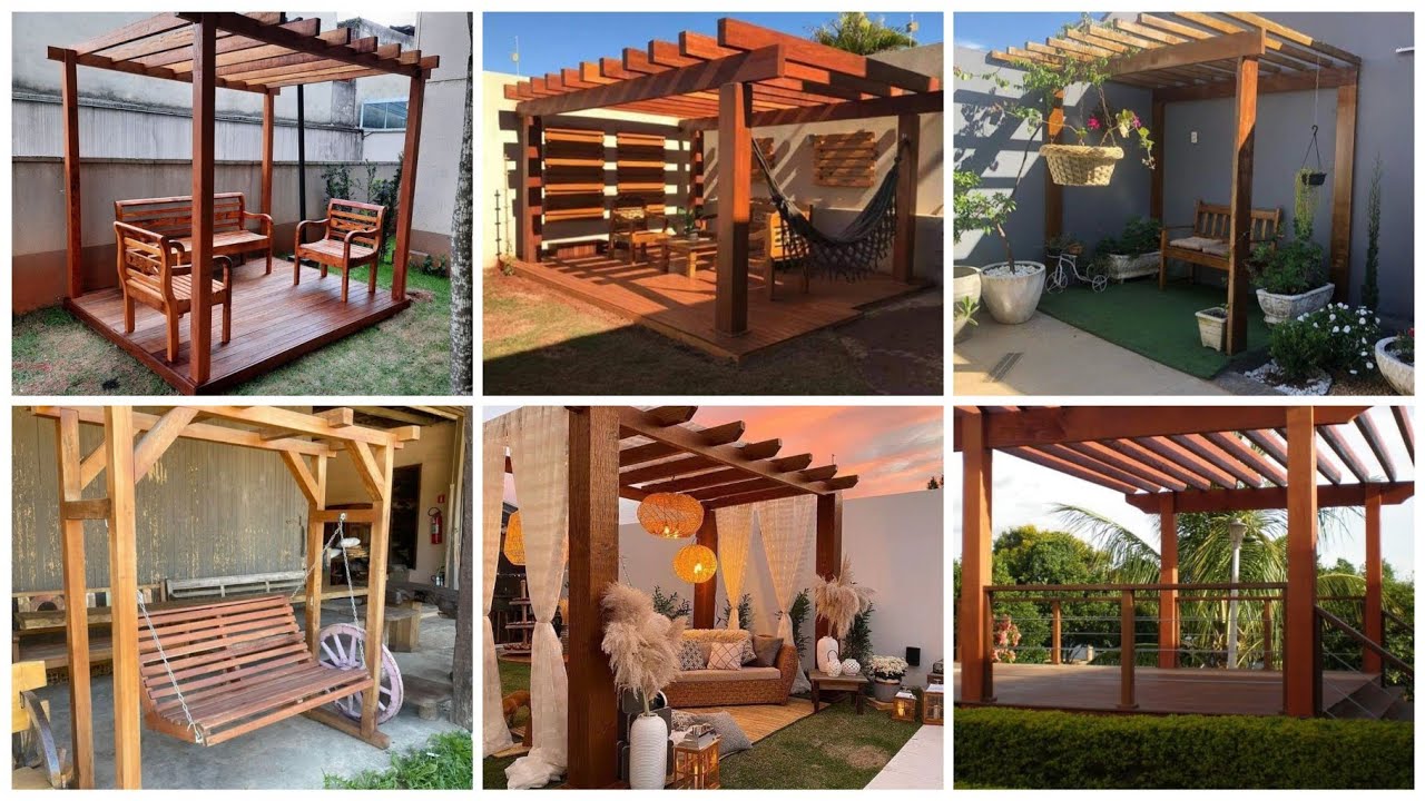 30 ideias incríveis de PERGOLADOS DE MADEIRA para transformar sua área externa !