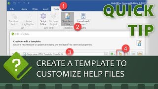 Create a custom template for HTML documentation web-sites using HelpNDoc