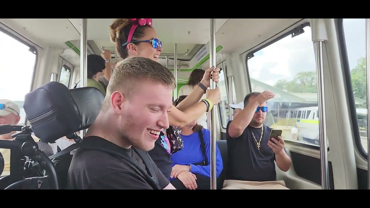 Sam takes Monorail from Magic Kingdom to TTC to Epcot at Disney World @onthatnote