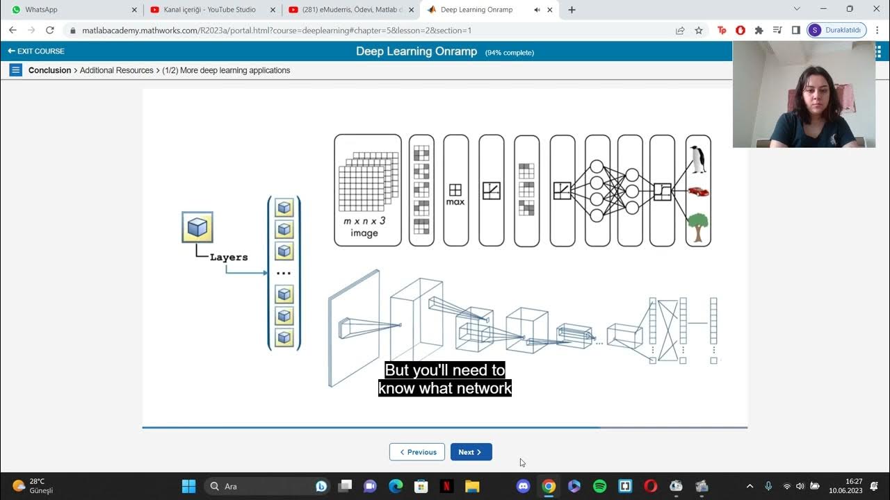 Matlab deep learning Onramp, 5, özetle.. YouTube