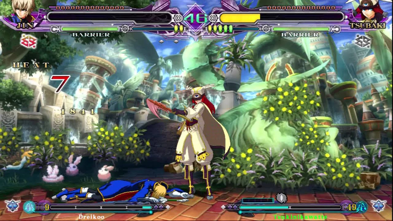 Blazblue CsExt - Dreikoo (Jin) Vs Tsukini (Tsubaki)