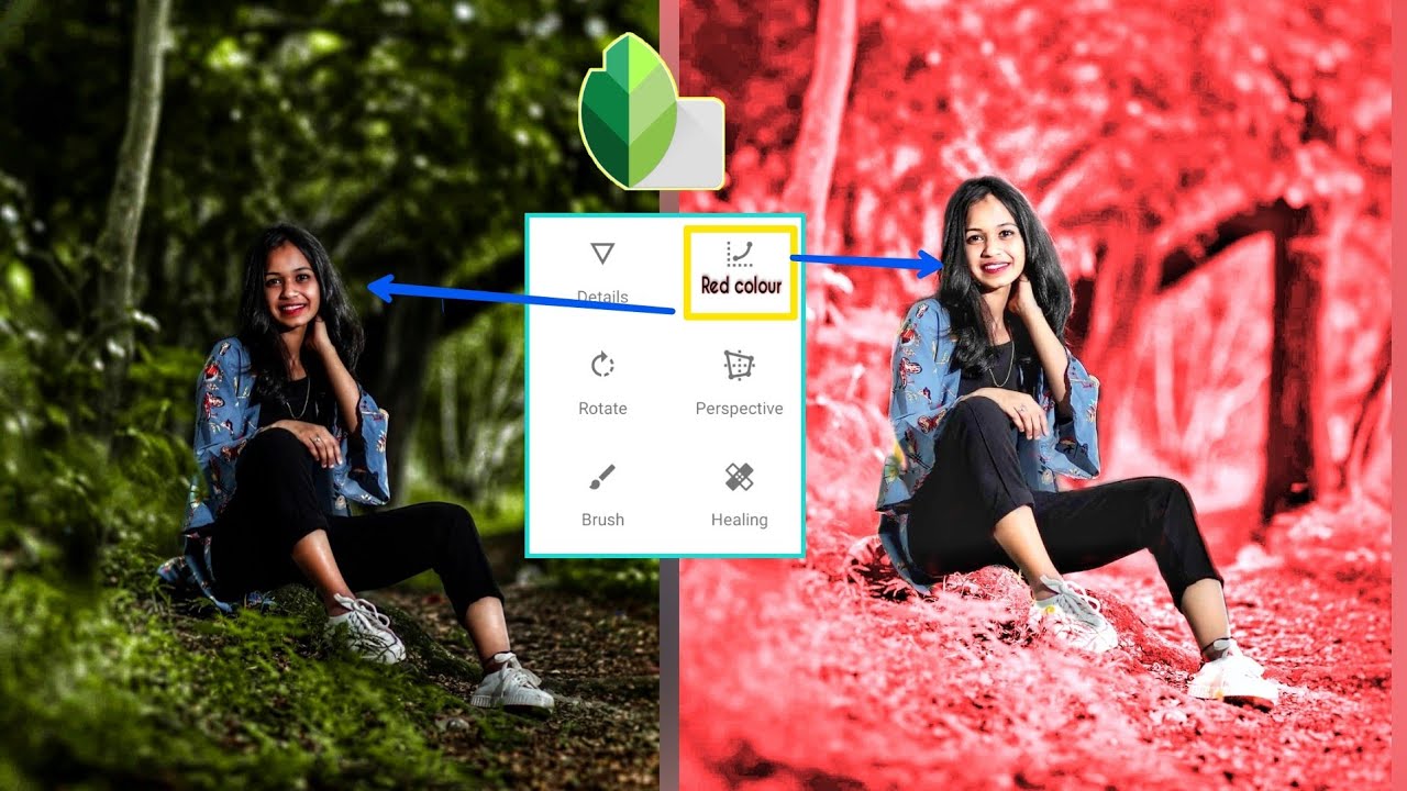 Snapseed Photo Editing Red Colour _ Snapseed Red Background Photo