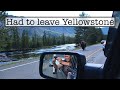 Fail - Yellowstone without Plans or Reservations