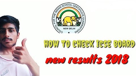 Icse board result 2018 icse isc 10 th & 12 th class result 2018 declare today ●Gursimran singh
