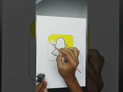 How To Draw The Snapchat Logo | Vverse Art | Snapchat | Shorts
