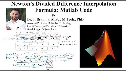 Matlab Code _Newton Divided Difference Interpolation formula