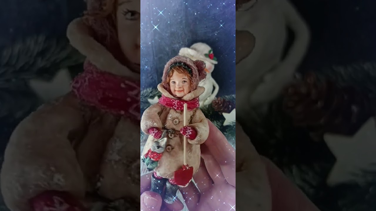 Ватная игрушка на 🌲 ❄️