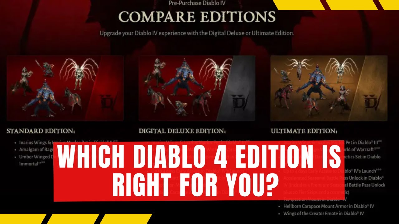 Diablo 4 purchase guide: standard, deluxe, ultimate, and