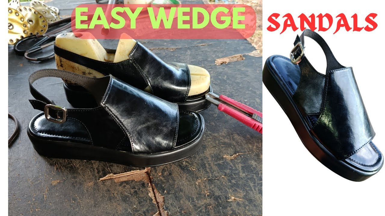 Making Luxury Wedge Slippers by Hand | Step-by-Step Leather Craft Tutorial