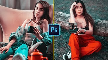 RED and TEAL Color Grading Effect in Photoshop | Photo Effects + FREE ACTION FILE