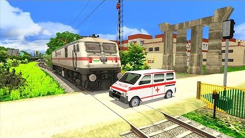 Train Close Calls and Near Miss Accident at Unmanned Level Crossing | Train stops – indian railways