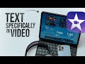 How to Put Text in a Specific Part of a Video on iMovie on iPad (tutorial)