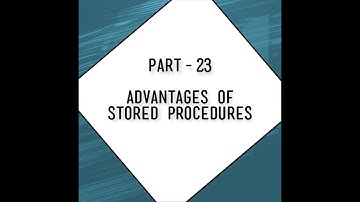 Advantages of stored procedure in SQL SERVER \\ Stored procedure