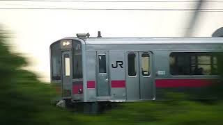 [警笛あり]JR東日本 奥羽本線 701系3両編成「弘前行き」撫牛子駅付近通過
