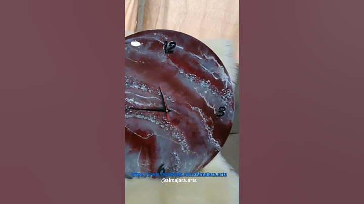 ساعة عمل يدوي بمادة الرزن .
