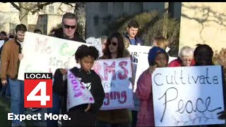 Church community rallies to end gun violence on Detroit's west side