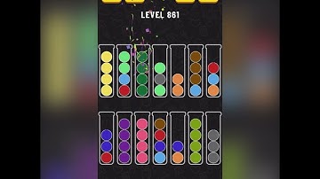 How to pass level 861 in ball sort puzzle