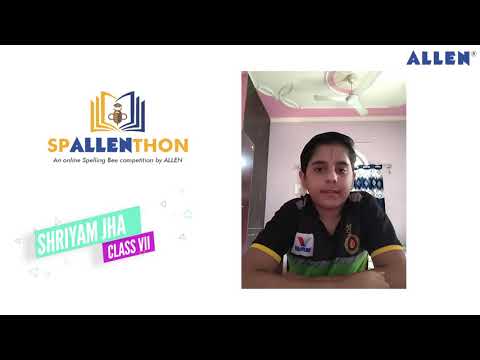 Shriyam Jha (3rd Rank, Spellathon'19) sharing his experience about last year #SpellingBeeCompetition