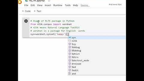Usage of NLTK package in Python |synsets | Natural Language Processing | English Meanings #shorts