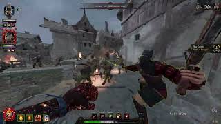 Vermintide 2 - Cataclysm 3 deathwish onslaught trio - Battle wizard bolt build.