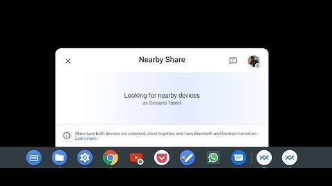 Nearby Sharing on Chromebook - First Look