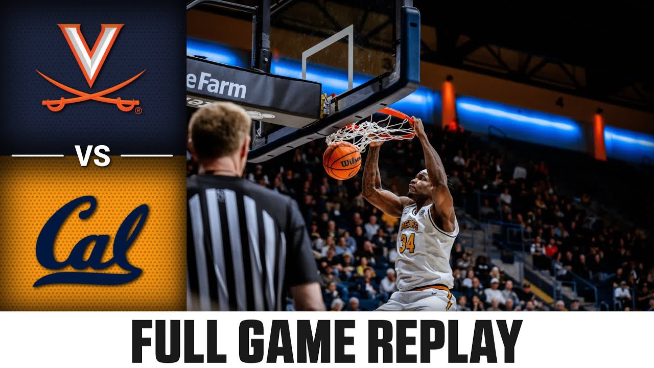 Virginia vs. Cal Full Game Replay | 2024-25 ACC Men's Basketball