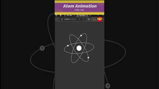Atom Animation in HTML CSS #shorts