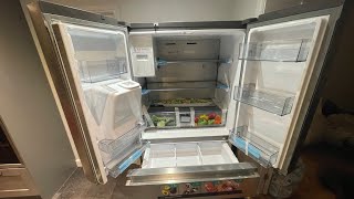 Unboxing Hisense American style fridge freezer [ RF728N4AIF ]