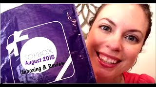 TOPBOX - August 2015 Subscription Box Unboxing & Review