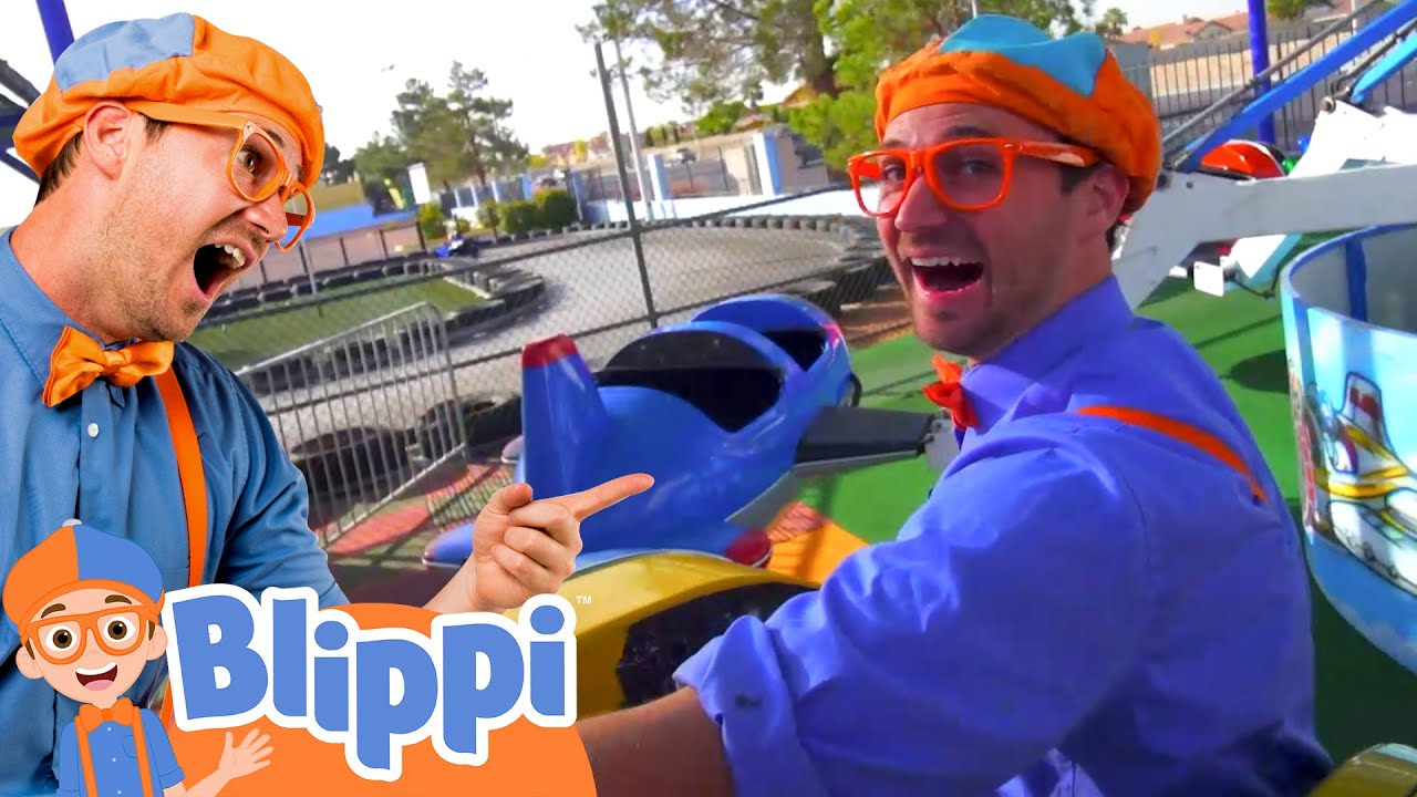 Amusement Park Ride! | Blippi Vehicles | Learning Videos for Kids - YouTube