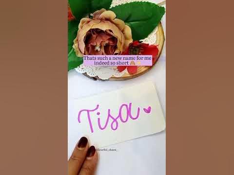 Tisa 💜|Doms brush pen handlettering names|whatsapp status#shorts#