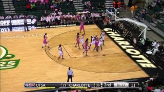 Charlotte 49ers vs UTSA Roadrunners Women's game highlights