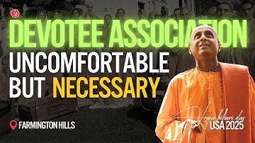 Devotees - Uncomfortable but Necessary | Farmington Hills - USATalks 2025 | Vraja Bihari Das