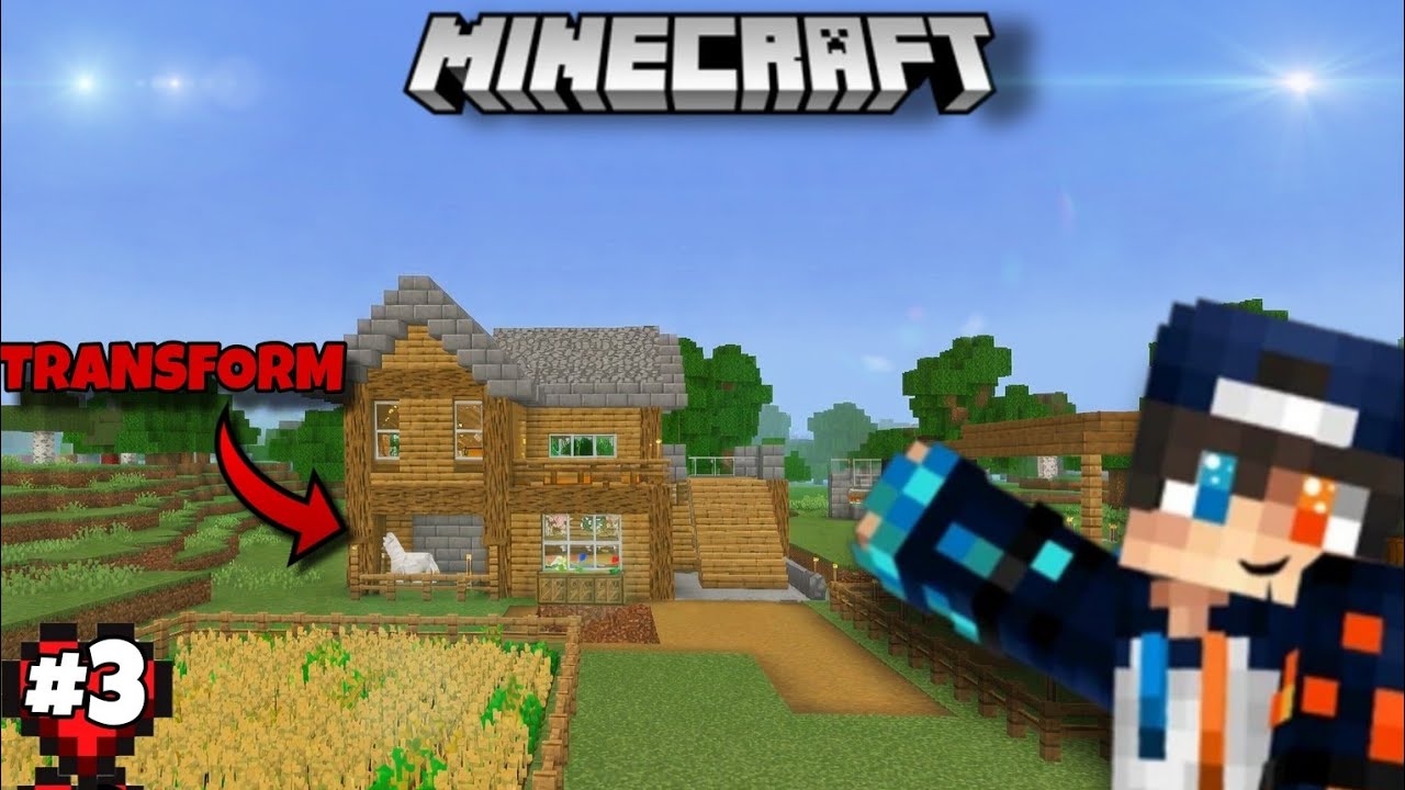 I TRANSFORMED MY MINECRAFT SURVIVAL WORLD - YouTube