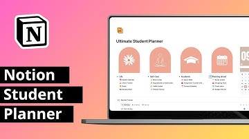 Notion Student Planner for Studying, Homework, Events, and more. Ultimate School Template.