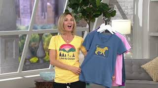 Life is Good Women s Pet Short Sleeve Crusher Tee on QVC