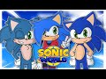 Sonic, Movie Sonic & Sonica Play Sonic World - Movie Crush?!