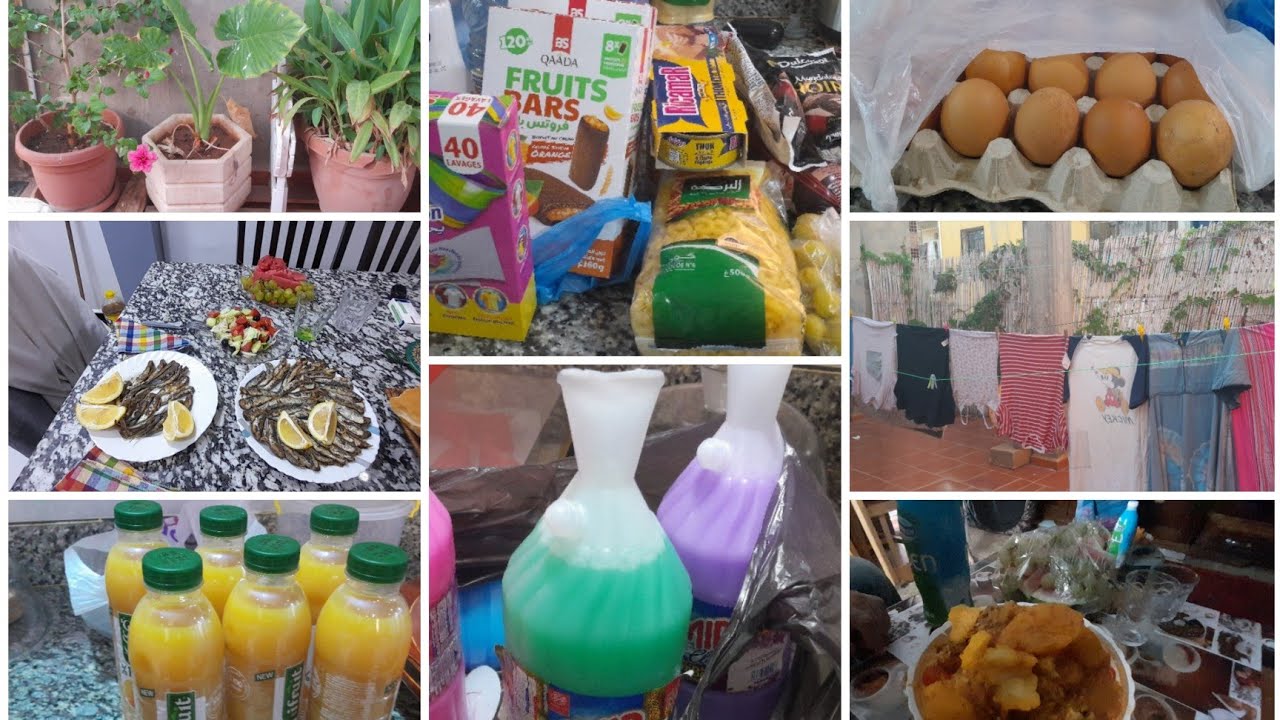 فطرنا عند الام نتاعي نهار الجمعة طعام روتين الشقا والجري السردين تاع المسكين غلاوها علينا مشترياتي