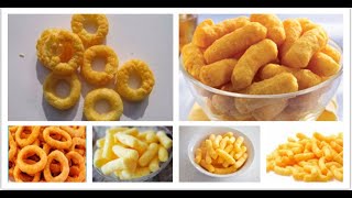 puff ring snacks extruder,corn snack food maker,snack manufacturing machine