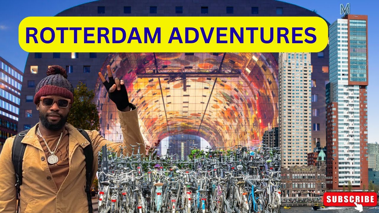 A Day in Rotterdam 🇳🇱 | Market Food, Bicycles & Big Buildings