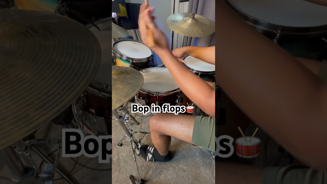 Real Jazz Drumming…in Flip Flops💪🏾🥁😎