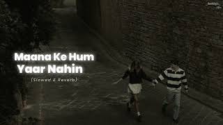 Maana Ke Hum Yaar Nahin- (Slowed & Reverb) | Sonu Nigam, Parineeti Chopra | Nostalgic