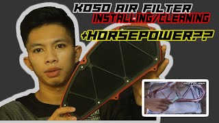 WHY KOSO AIR FILTER?? /INSTALLATION AND CLEANING (AEROX 155)