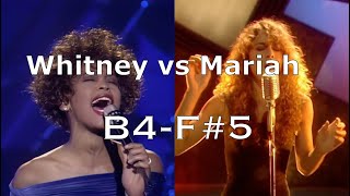 Whitney Houston vs Mariah Carey in 1990 (B4-F#5)