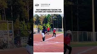 The moment this runner learned a hard lesson #baseball #sports #reality