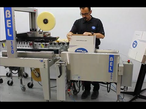 Semi Automatic Case Former Case Erector Bel 505g4 Video Youtube