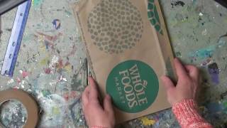 How to make  Art Journal from brown shopping paper bags