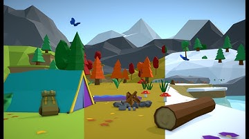 Modular 3D Low Poly Pack - Easy Color Changing & Variations - Unity Asset Store Trailer
