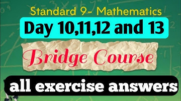 match bridge course | Class 9th day 10,11,12,13 answers | Setu Abbas Karam class 9th Maths answers